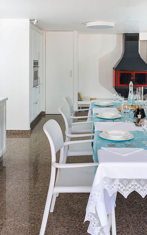 Villa Maya: Cucina, Sala da pranzo