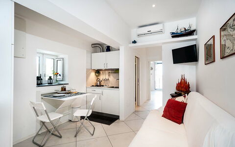 Alloggio Conchiglia: Cucina, Sala da pranzo, Soggiorno