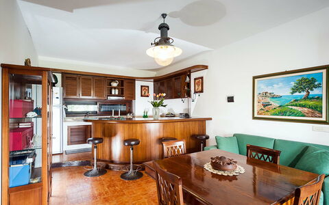 Alloggio Lampara: Cucina, Sala da pranzo, Soggiorno