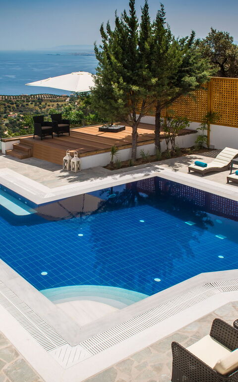 Villa Artemis: Piscina, Vista Panoramica