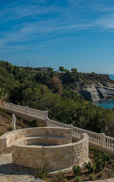 Villa Kalliste: Balcone / Terrazza / Patio, Giardino, Vista Panoramica
