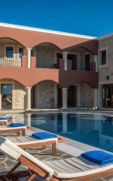 Villa Kalliste: Esterni, Piscina