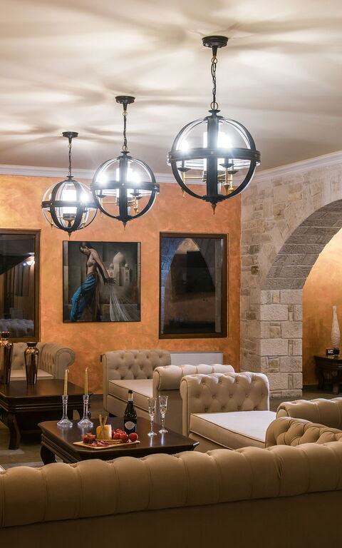 Villa Kalliste: Soggiorno