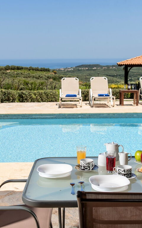 Villa Rodia: Piscina, Vista Panoramica