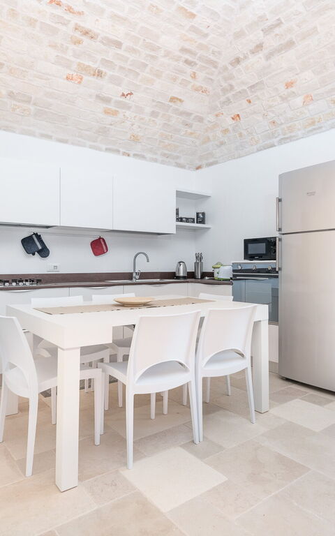 Villa Trullina: Cucina, Sala da pranzo, Soggiorno