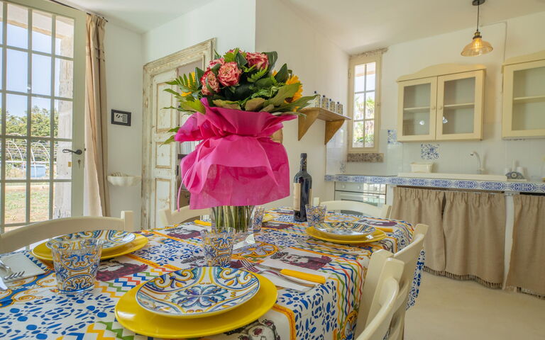 Villa Turris: Cucina, Sala da pranzo