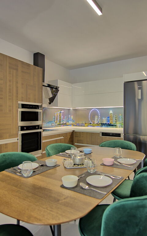 Casa Cafenio: Cucina, Sala da pranzo