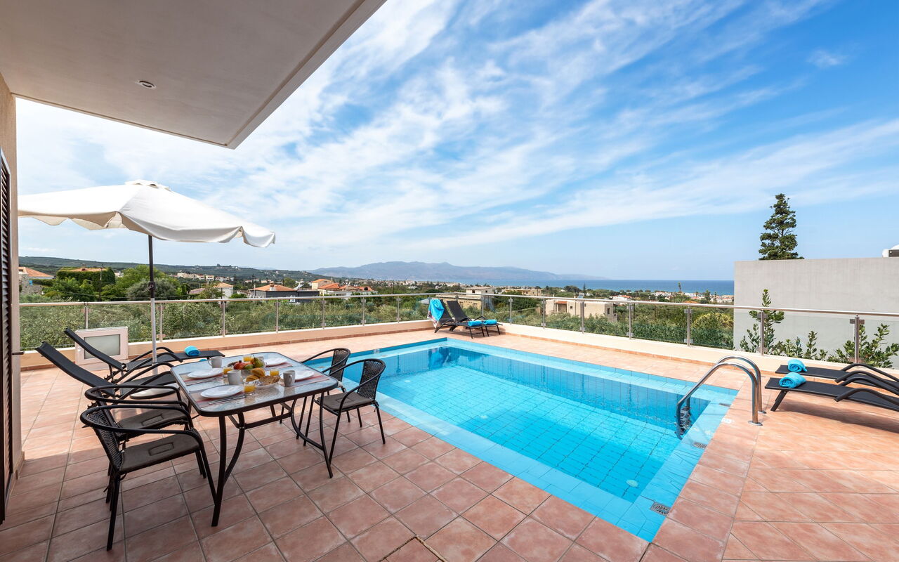Villa Stratianna: all'aperto, Balcone / Terrazza / Patio, Esterni, Piscina, Vista Panoramica