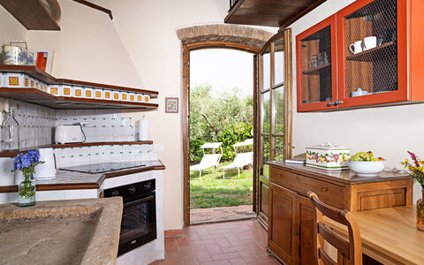 Alloggio Capanna: Cucina, Sala da pranzo