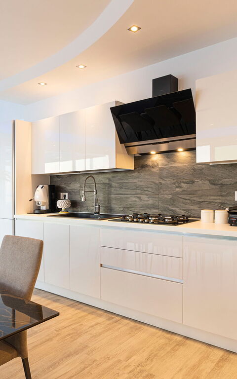 Villa Domizia: Cucina, Sala da pranzo