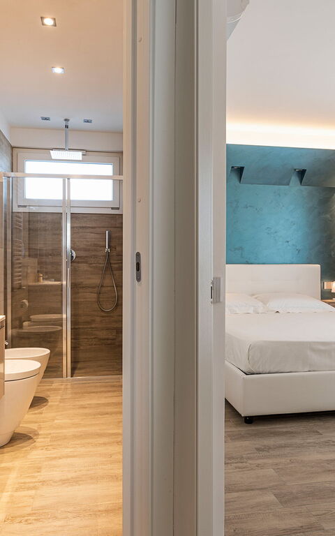 Villa Domizia: Bagno, Camera da letto