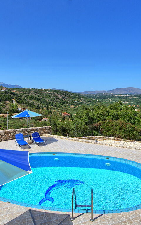 Villa Halepi: all'aperto, Piscina, Vista Panoramica