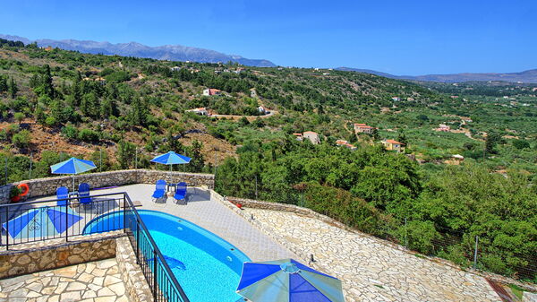 Villa Halepi: all'aperto, Piscina, Vista Panoramica