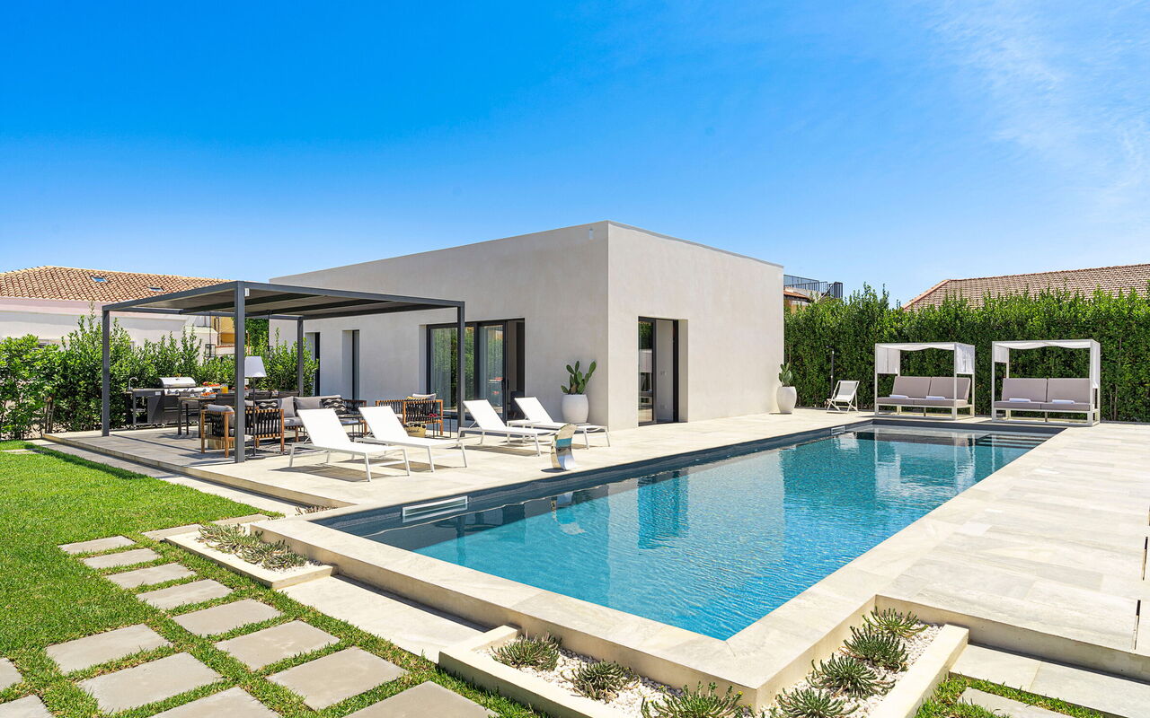 Villa Bonita: Esterni, Giardino, Piscina