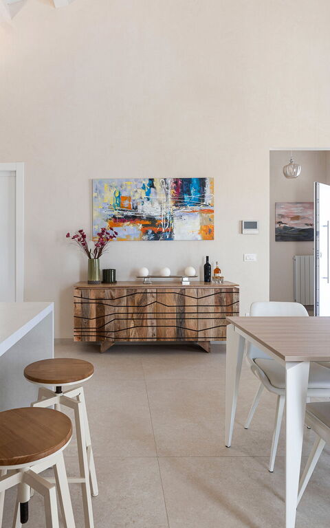 Villa Mora: Cucina, Sala da pranzo, Soggiorno