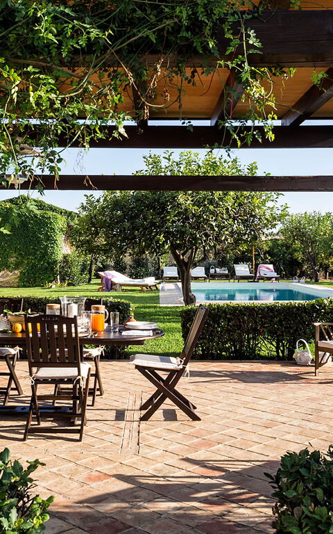 Don Salvatore: Balcone / Terrazza / Patio, Esterni, Giardino, Piscina