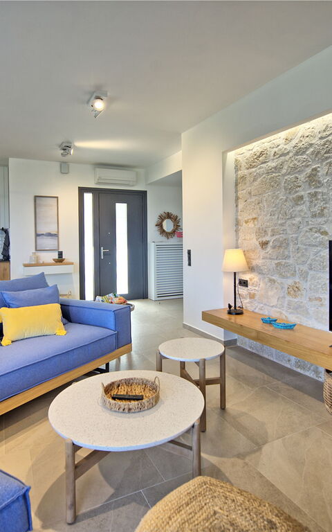 Villa Acropolitana: Cucina, Soggiorno