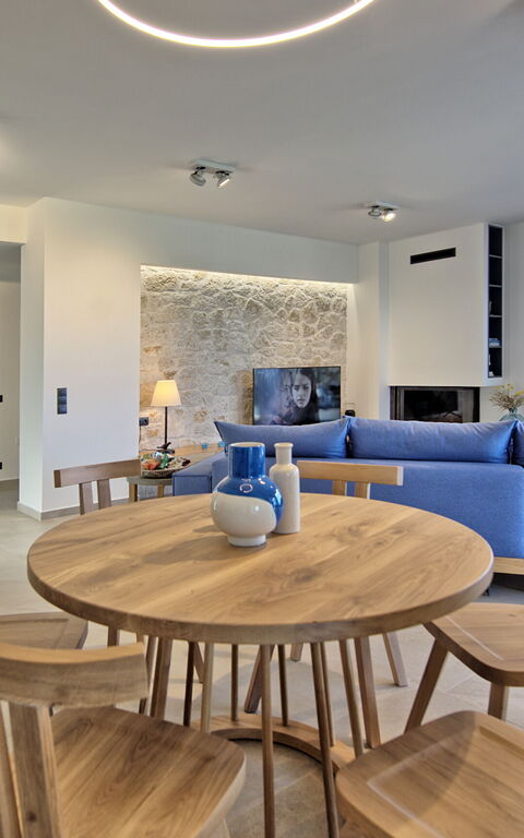 Villa Acropolitana: Cucina, Soggiorno