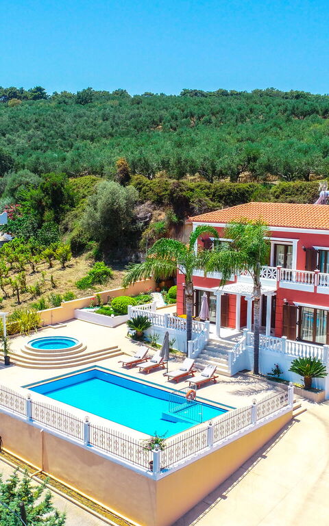 Iro Royal Villa: all'aperto, Entrata Principale, Esterni, Piscina, Vista Panoramica