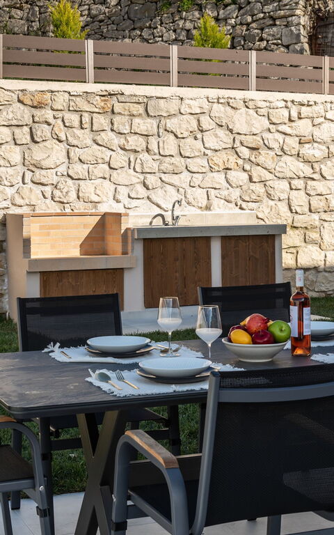 Villa Silentium Ionia: all'aperto, Balcone / Terrazza / Patio, Giardino