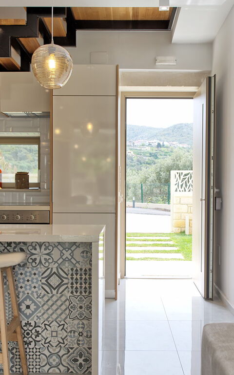 Villa Silentium Olia: Cucina, Sala da pranzo, Soggiorno