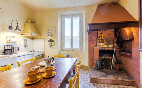 Alloggio Giallone: Cucina, Sala da pranzo