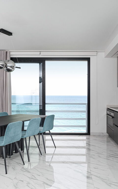 Villa Hermes: Cucina, Soggiorno