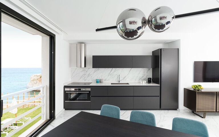 Villa Hermes: Cucina, Soggiorno