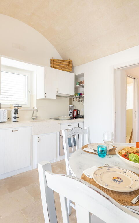 Trullo Adea: Cucina, Sala da pranzo