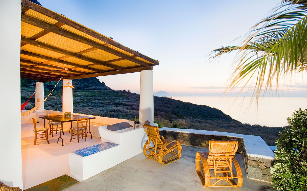 L'ulivo Di Pollara: all'aperto, Balcone / Terrazza / Patio, Esterni, Vista Panoramica