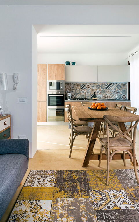 Villa San Lorenzo Ulivo: Cucina, Soggiorno