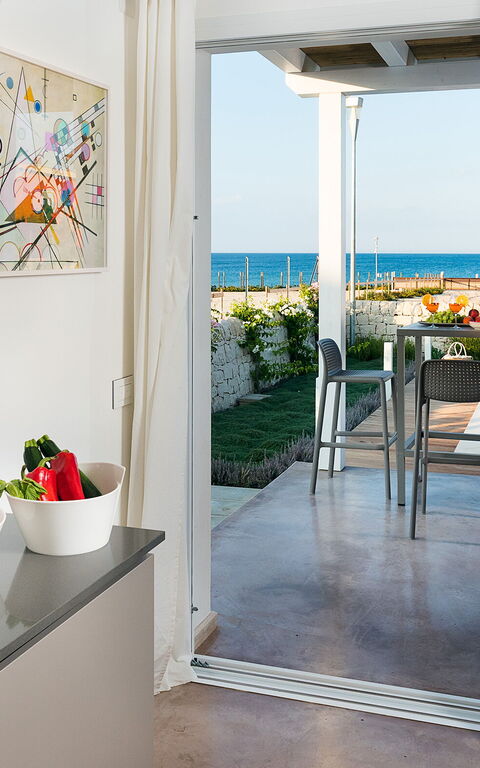 Villa San Lorenzo Fico D'india: Cucina, Soggiorno