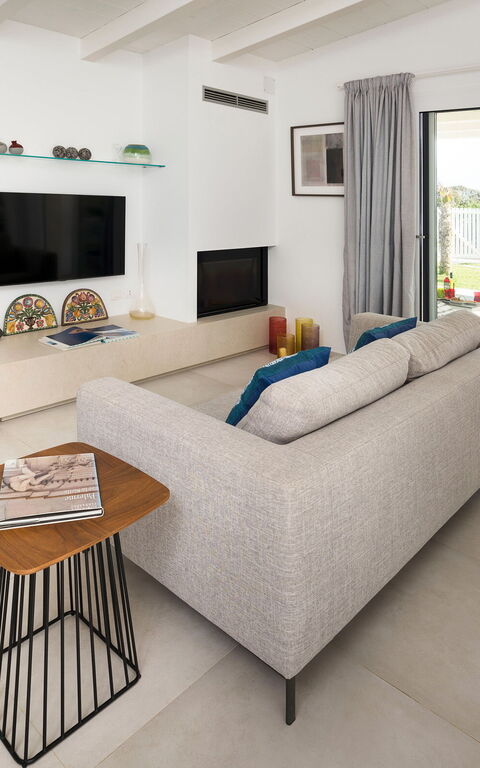 Villa Azulea: Cucina, Soggiorno