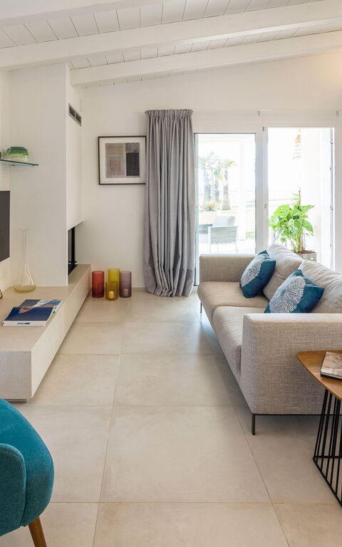 Villa Azulea: Cucina, Soggiorno