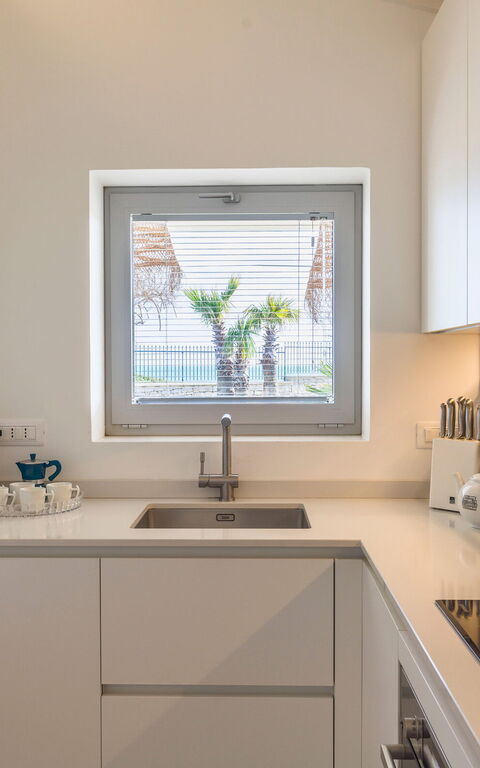 Villa Azulea: Cucina, Soggiorno