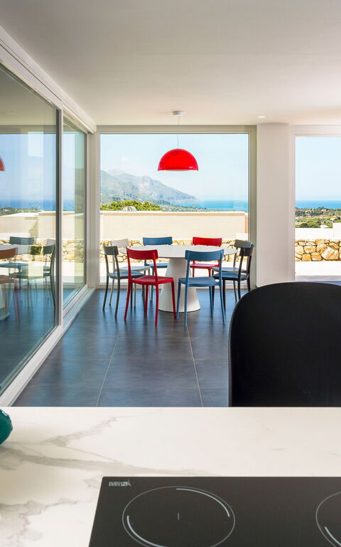 Villa Dolce: Cucina, Soggiorno