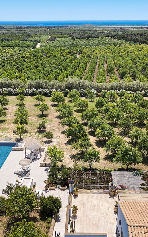 Pigna Blue: Piscina, Vista Panoramica