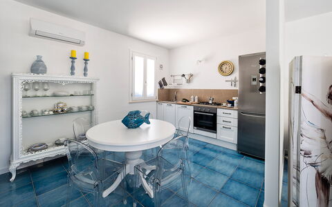 Alloggio Riccio: Cucina, Sala da pranzo