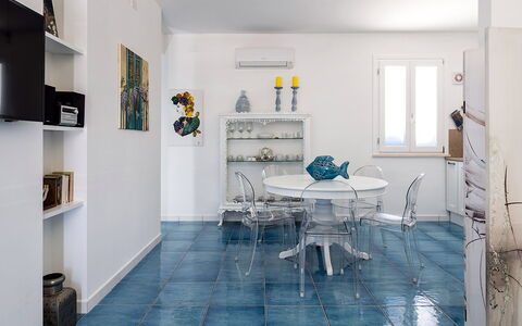 Alloggio Riccio: Cucina, Sala da pranzo