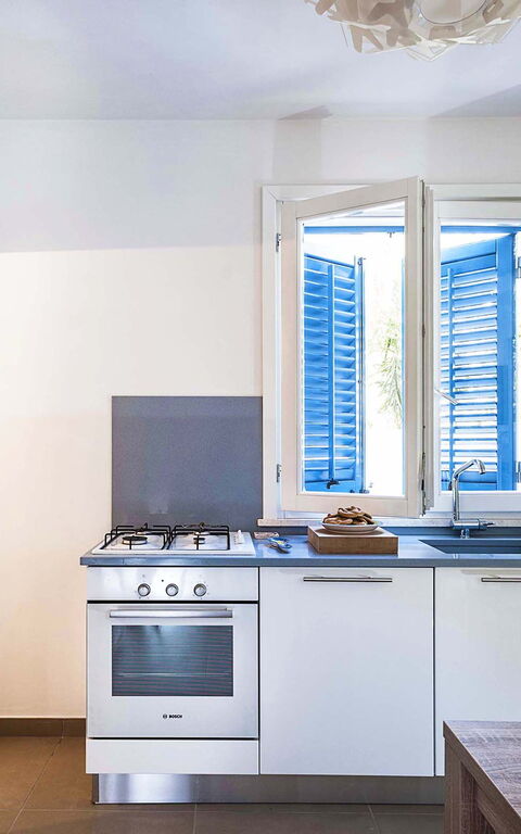 Lisca Bianca: Cucina, Soggiorno