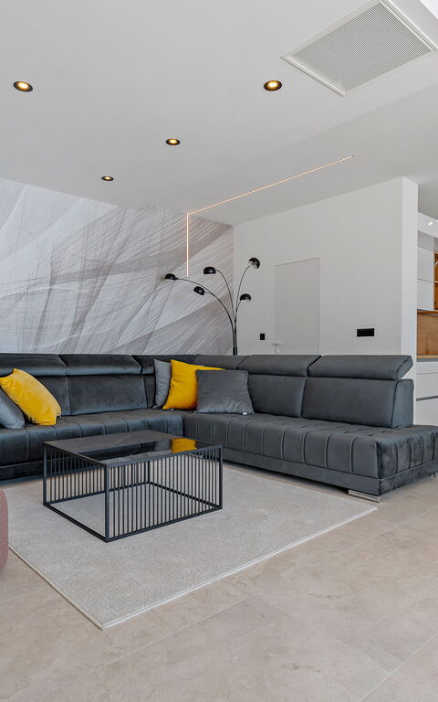 Villa Loma: Cucina, Soggiorno