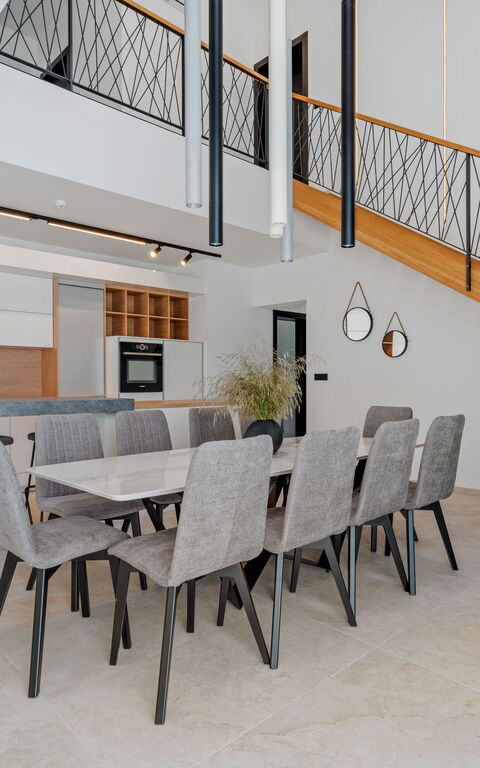 Villa Loma: Cucina, Sala da pranzo