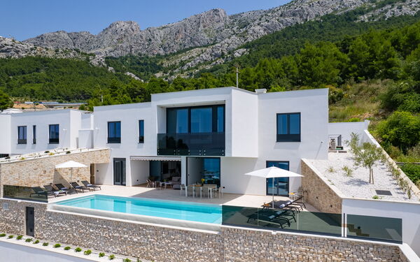 Villa Loma: Balcone / Terrazza / Patio, Esterni, Piscina, Vista Panoramica