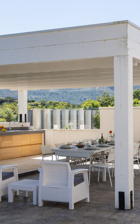 Villa Demetra: all'aperto, Balcone / Terrazza / Patio, Esterni