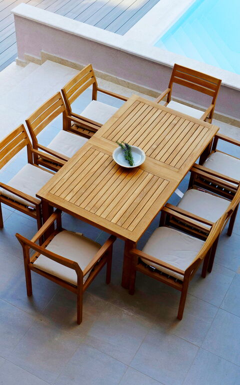 Villa Jure: all'aperto, Balcone / Terrazza / Patio, Piscina