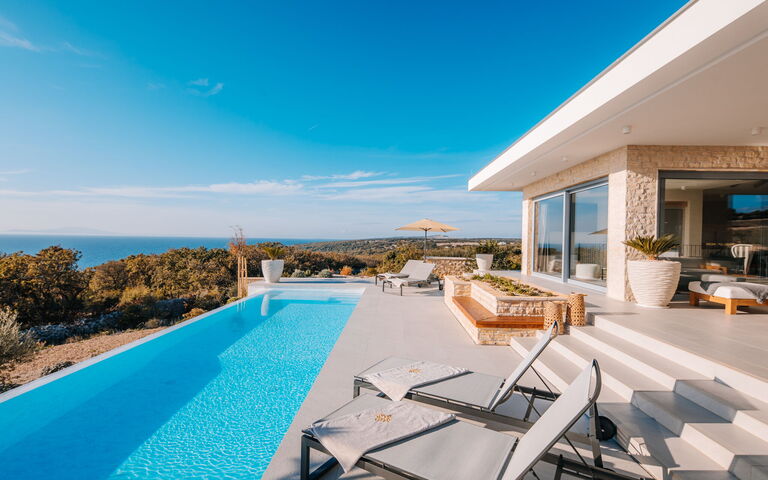 Villa Steropa: all'aperto, Balcone / Terrazza / Patio, Piscina