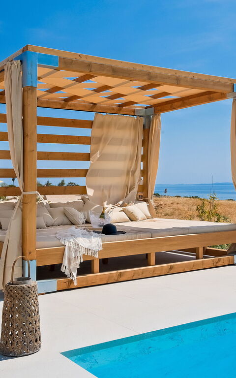 Villa Elektra: all'aperto, Balcone / Terrazza / Patio, Piscina