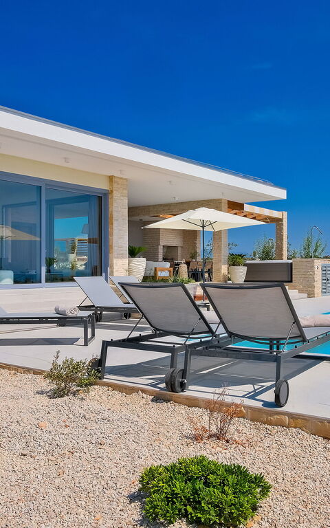 Villa Elektra: all'aperto, Balcone / Terrazza / Patio, Esterni, Piscina