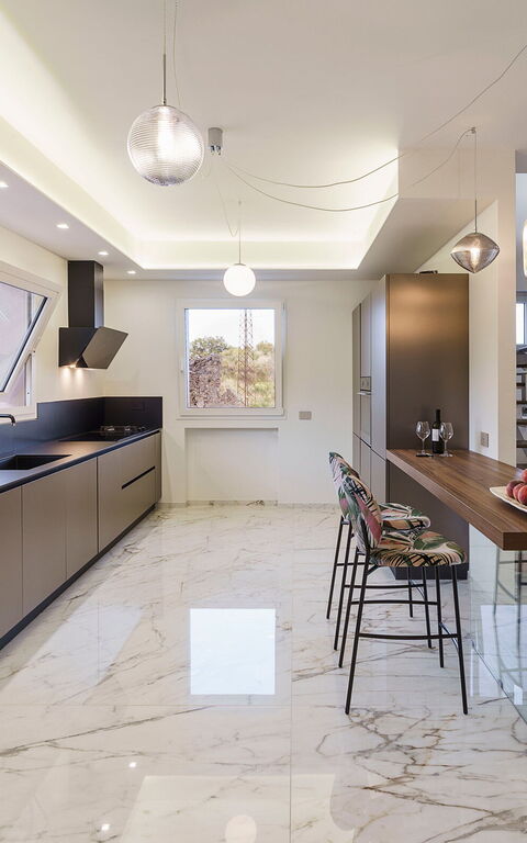 Grand Tour Villa: Cucina, Soggiorno