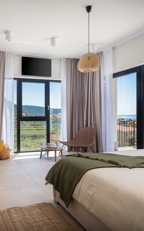 Villa Vivere: Balcone / Terrazza / Patio, Camera da letto